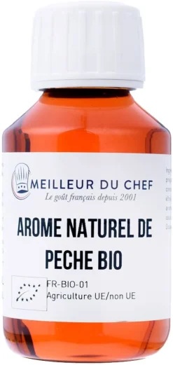 Arôme Bio pêche hydrosoluble 1 litre Selectarôme