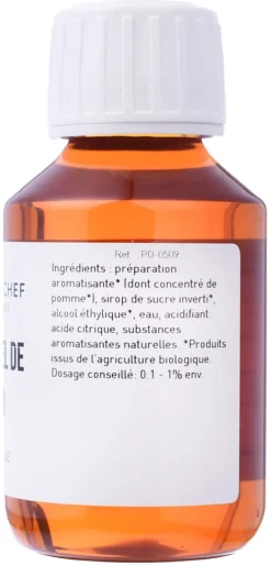 Arôme Bio pomme hydrosoluble 115 ml Selectarôme