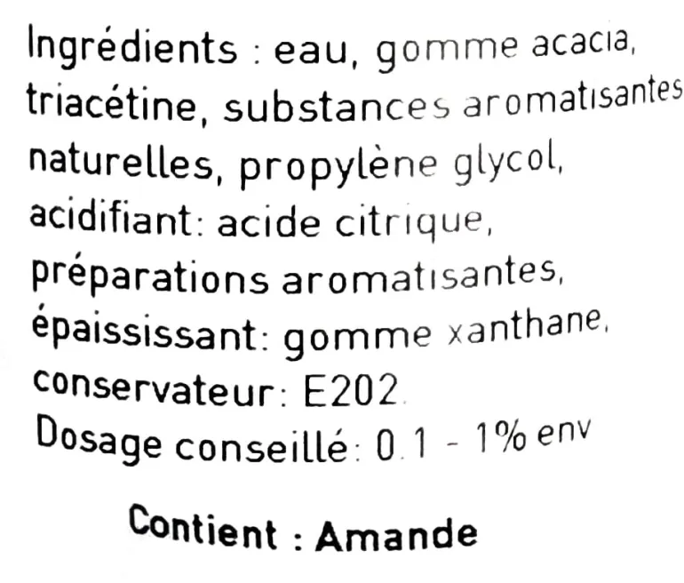 Arôme naturel amande amère Hydrosoluble 58 ml Selectarôme