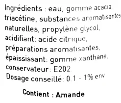Arôme naturel amande amère Hydrosoluble 500 ml Selectarôme