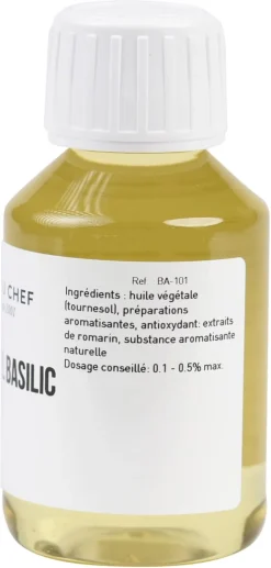 Arôme naturel basilic liposoluble 1 litre Selectarôme