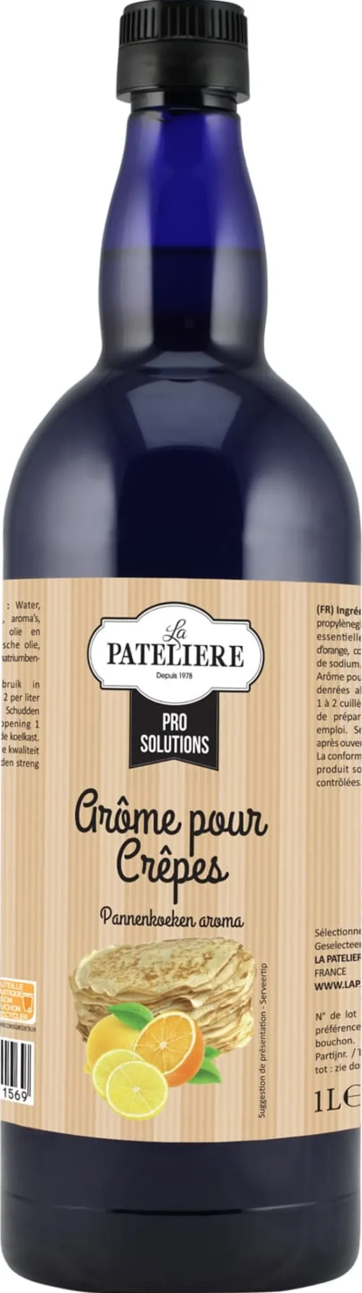 Arôme pour crêpes hydrosoluble 1 litre La Patelière