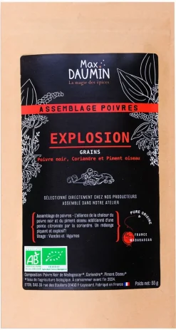 Assemblage poivres Bio Explosion 55 g Max Daumin