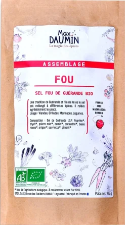 Assemblage sel fou Bio 110 g Max Daumin