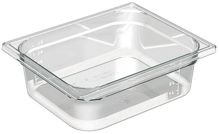 Bac gastronorme en copolyester cristal plus GN 1/2 Ht 15 cm Matfer