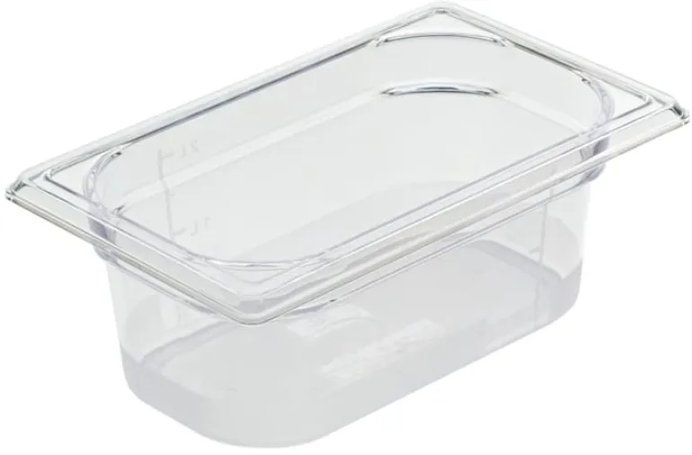 Bac gastronorme en copolyester cristal plus GN 1/4 Ht 15 cm Matfer