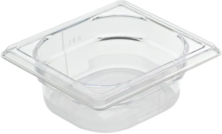Bac gastronorme en copolyester cristal plus GN 1/6 Ht 6,5 cm Matfer