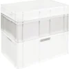 Bac gerbable plein blanc 60 x 40 cm Ht 22 cm Allibert