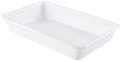 Bac plat blanc 2 litres 30 x 20 x ht 6,3 cm Gilac