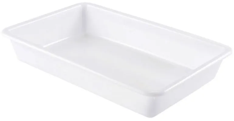 Bac plat blanc 2 litres 30 x 20 x ht 6,3 cm Gilac