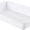 Bac plat blanc 3 litres 34 x 23 x ht 7 cm Gilac