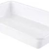 Bac plat blanc 5 litres 43 x 28 x ht 7 cm Gilac