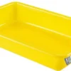 Bac plat norme HACCP 3 L jaune 34 x 23 x ht 7 cm Gilac