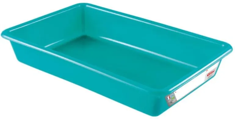 Bac plat norme HACCP 3 L vert 34 x 23 x ht 7 cm Gilac