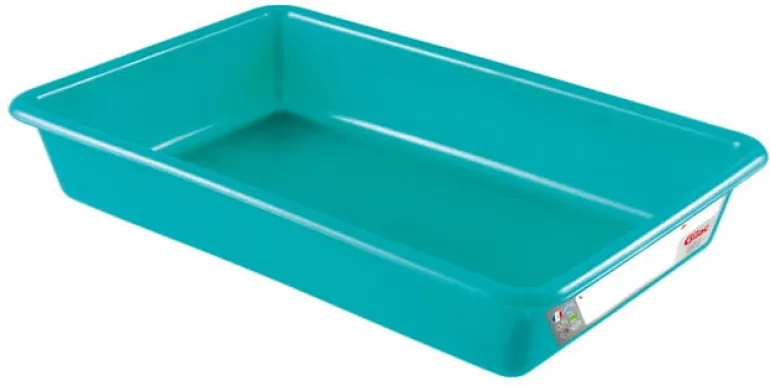Bac plat norme HACCP 5 L vert 43 x 28 x ht 7 cm Gilac