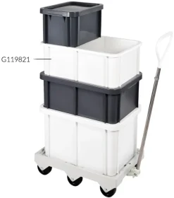 Bac stockage renforcé 35 L blanc Gilac