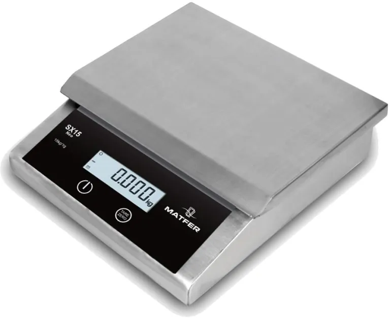 Balance digitale professionnelle SX15 Portée 15 kg précision 1 g Matfer