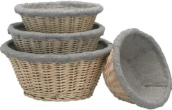 Banneton boulanger en osier entoilé Ø 26 cm Matfer