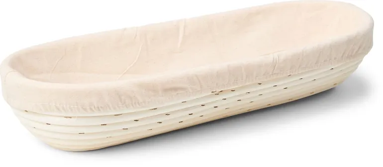 Banneton entoilé ovale 28 x 13 cm Patisse