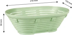 Banneton à fermentation pour 500 g de pâte 21 x 15 x 9 cm Gilac