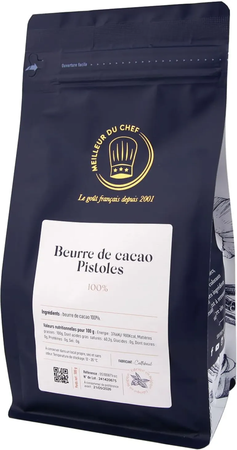 Beurre de Cacao pistoles 500 g Callebaut
