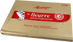 Beurre de tourage spécial feuilletage, viennoiserie 1 plaque de 2 kg