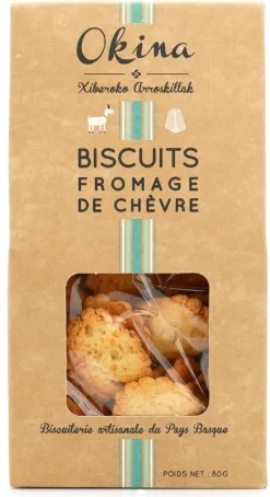 Biscuit au fromage de chèvre 80 g Okina