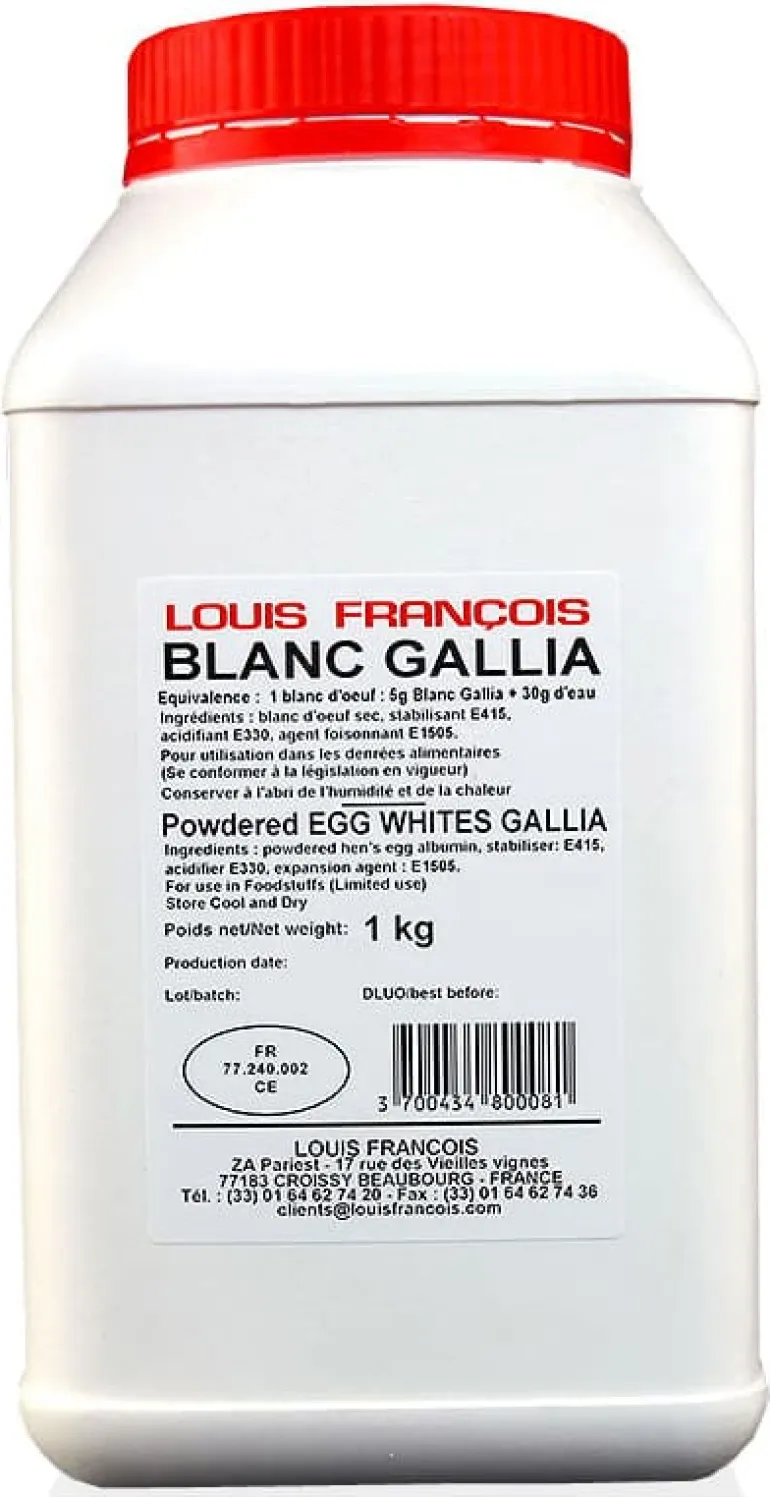 Blanc d'œuf déshydraté Gallia 1 kg Louis François