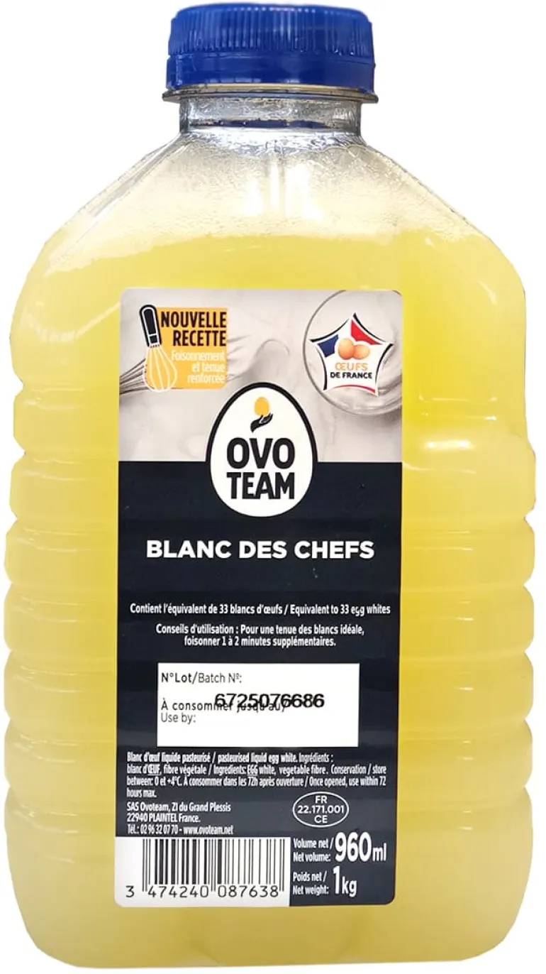 Blanc d'œuf liquide pasteurisé 1 kg