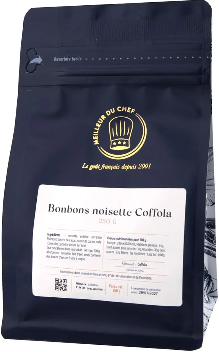 Bonbon noisette café 250 g Coffola