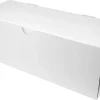 Boîte à bûche blanche (x 25) 25 x 11 cm