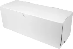 Boîte à bûche blanche (x 25) 25 x 11 cm