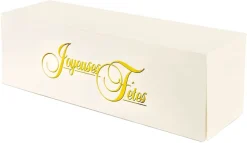 Boîte à bûche (x 25) Joyeuses Fêtes 25 x 11 cm