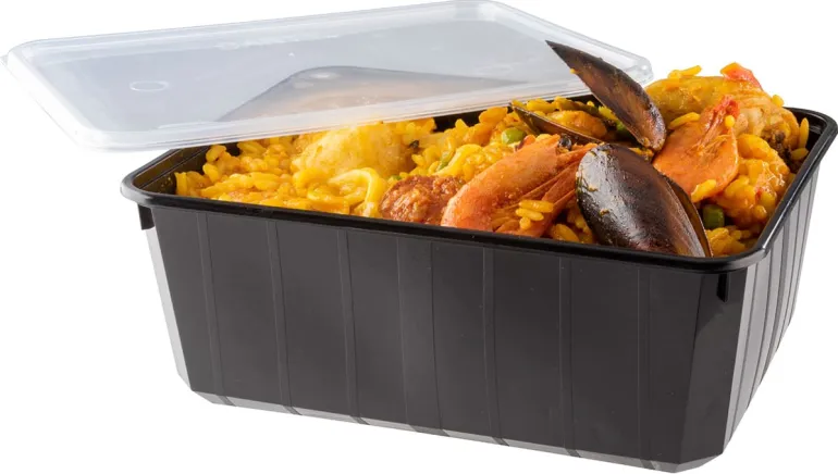 Boîte de conservation CartyBox noire avec couvercle 115 cl (x 25) Carty
