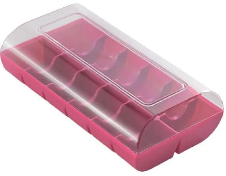 Boîte à macarons Macado fuchsia pour 12 macarons Silikomart