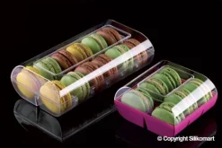 Boîte à macarons Macado transparente pour 12 macarons Silikomart
