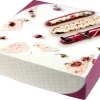 Boîte tarte carrée "Fantaisie" hauteur 5 cm 16 x 16 cm (x 50)
