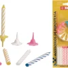 Bougies d'anniversaire avec bobèches Ibili