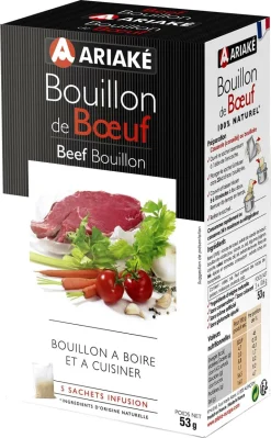 Bouillon de bœuf à infuser 5 x 33 cl Ariake