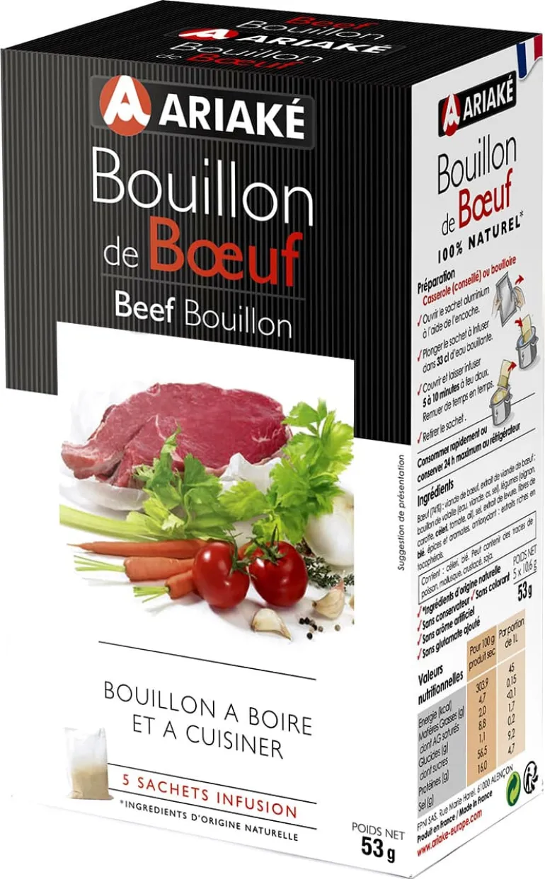 Bouillon de bœuf à infuser 5 x 33 cl Ariake