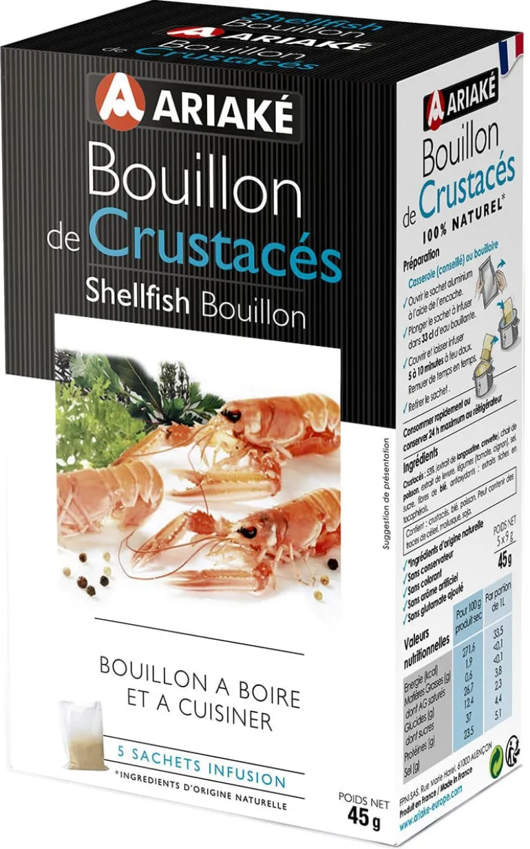 Bouillon de crustacés à infuser 5 x 33 cl Ariake