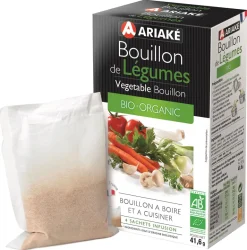 Bouillon de légumes Bio à infuser 4 x 33 cl Ariake