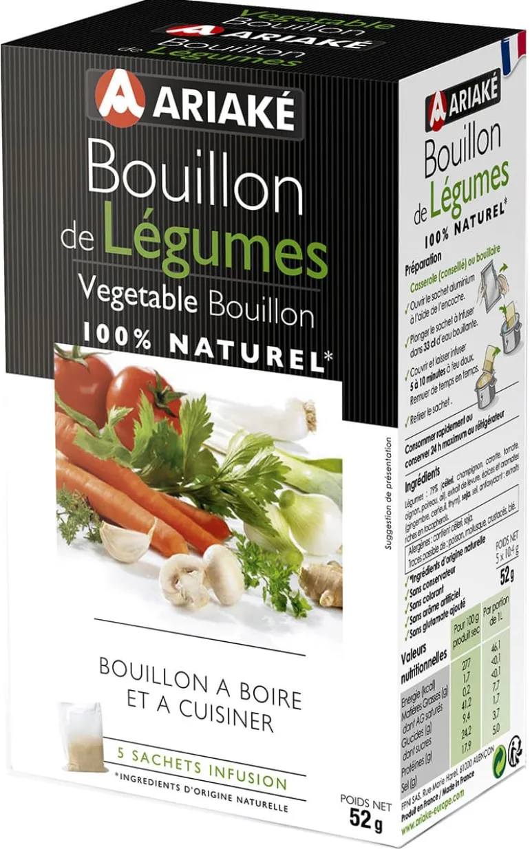Bouillon de légumes à infuser 5 x 33 cl Ariake