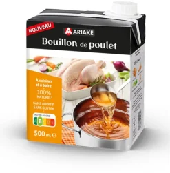 Bouillon de poulet 500 ml Ariake