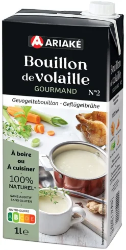 Bouillon de volaille gourmand 1 litre Ariake