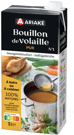 Bouillon de volaille pur 1 litre Ariake