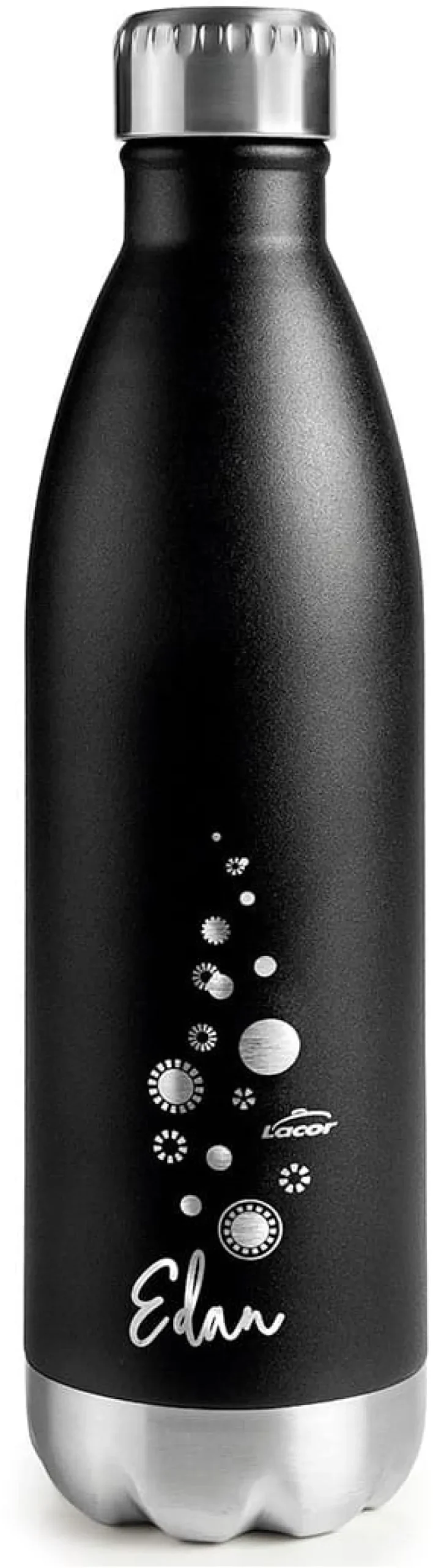 Bouteille isotherme Edan noire 0,75 L Lacor
