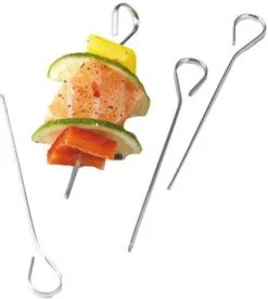 Brochette inox 46 cm (x 12)
