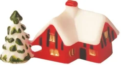 Cabanes sous la neige (x 72) décoration de bûche