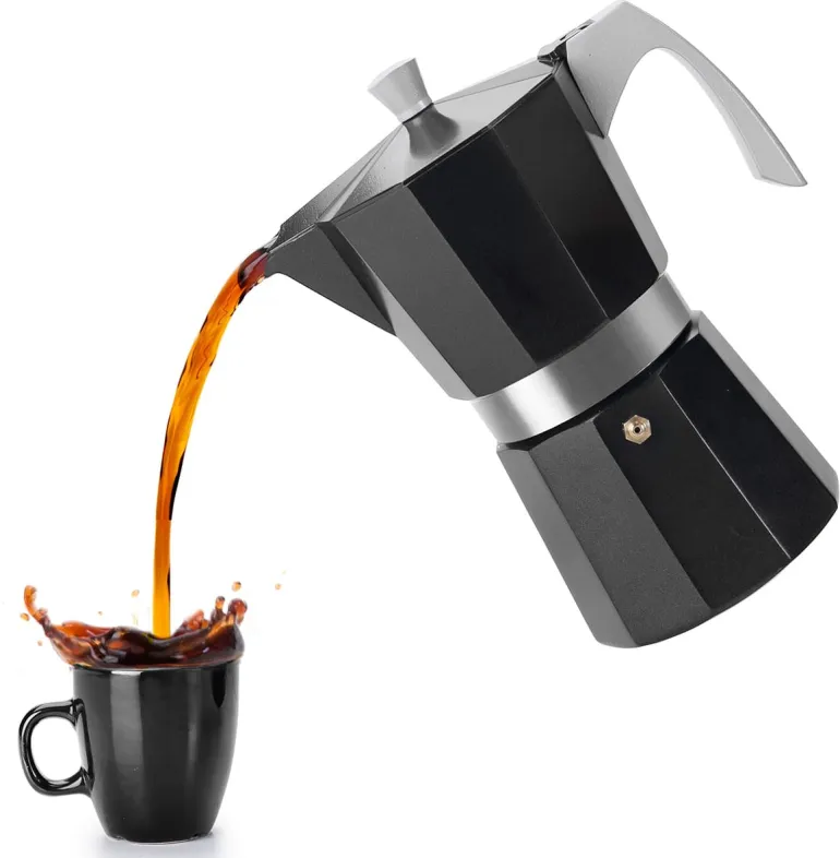 Cafetière italienne Evva noire 6 tasses Ibili